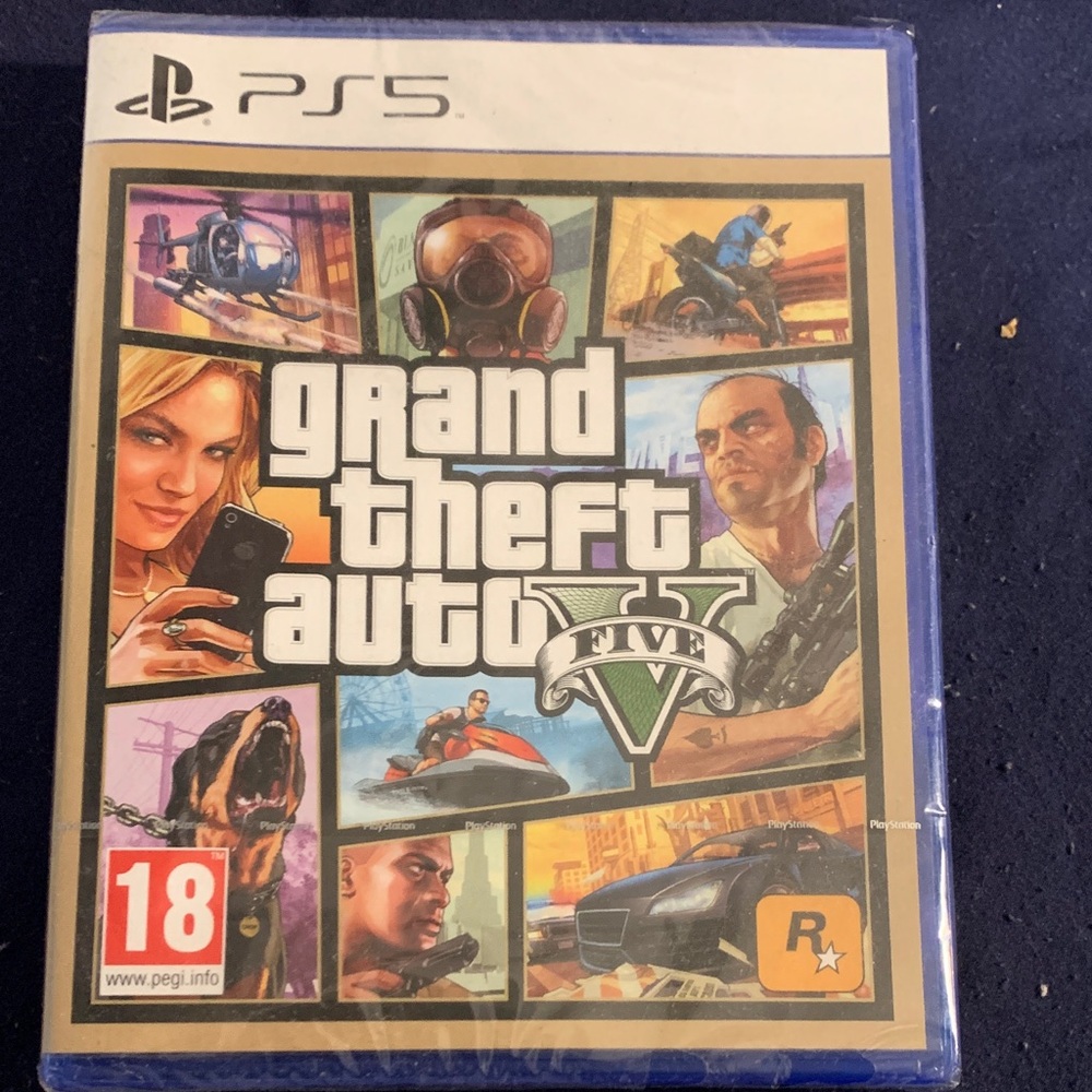 Grand Theft Auto V for PS5 - Blue Case